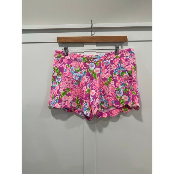 Lilly Pulitzer Buttercup Knit Shorts Size 6 in Moms the Word - Picture 1 of 6